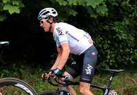 Tour de France Winner Geriant Thomas inside the last km of the of the Tour of Britain