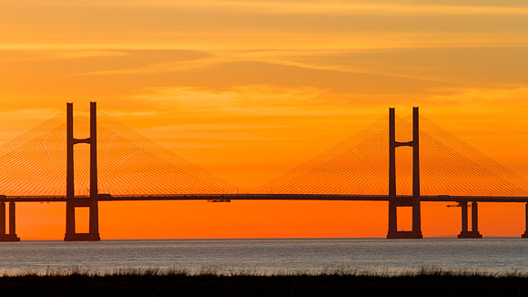 Sunset Severn Bridge 2013