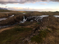 Waterfalls nr Borganes, Iceland, June 2019