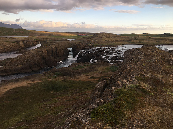 Waterfalls nr Borganes, Iceland, June 2019