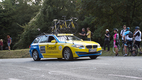 Saxo Tinkoff team car, TOB 2014