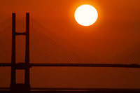 Sunset Severn Bridge, October 2014